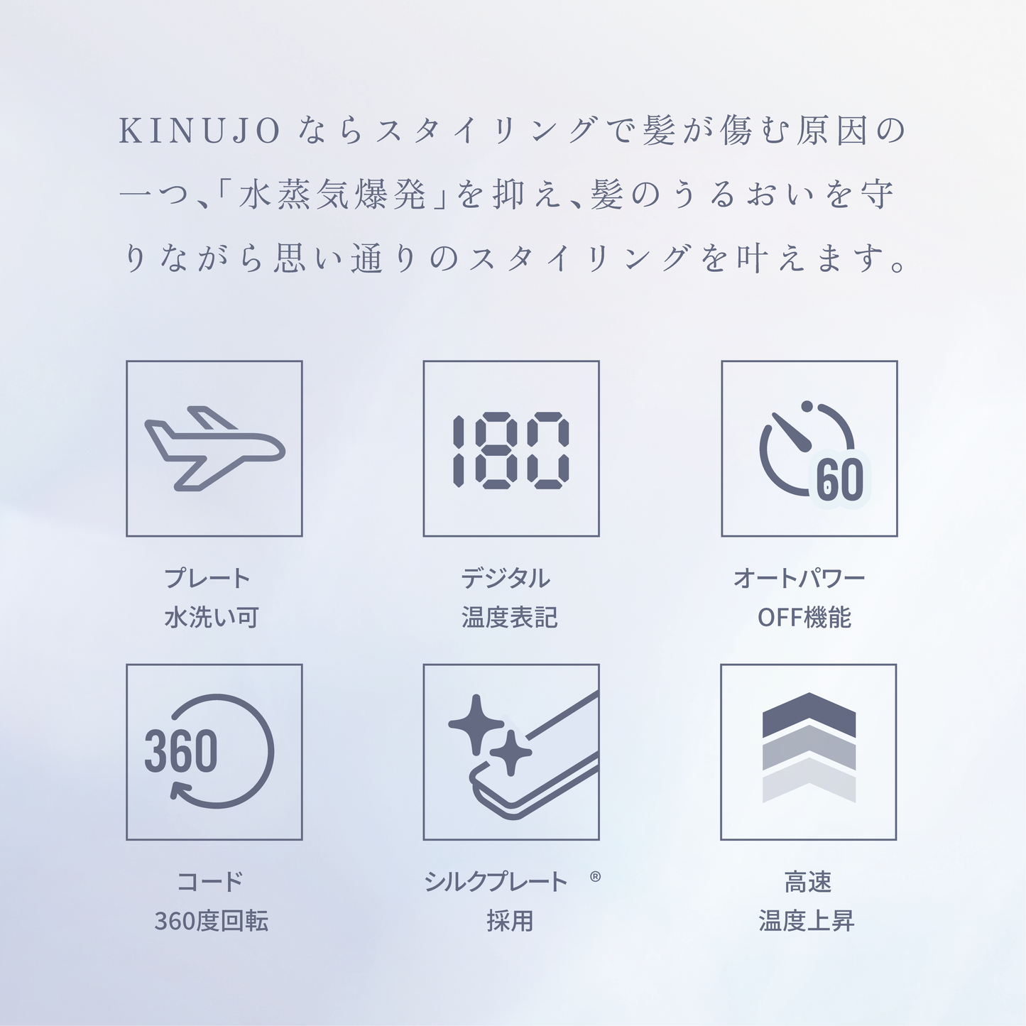 絹女〜KINUJO〜CURL IRON カールアイロン