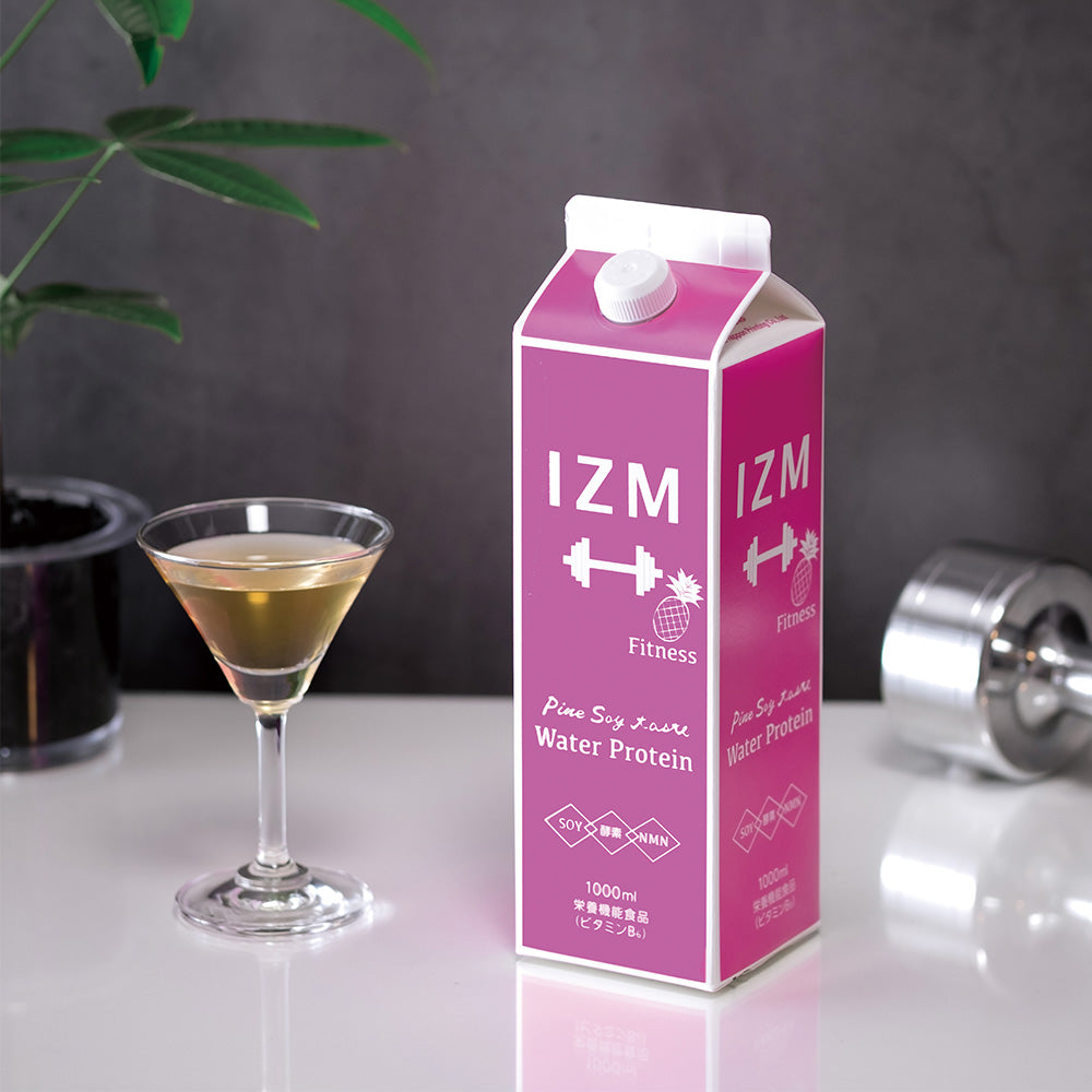 IZM 酵素ドリンク WATER PROTEIN ソイプロテイン パインテイスト / 1,000mL