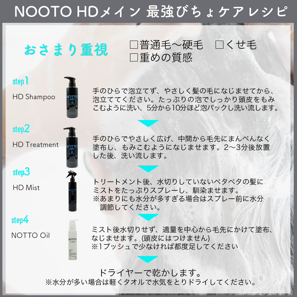 NOTTO HD No.3 Mist ノット エイチディー ミスト / 250mL