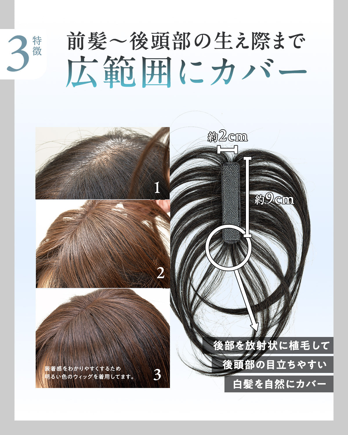 ピタッチ シートエクステ【分け目専用部分ウィッグ】