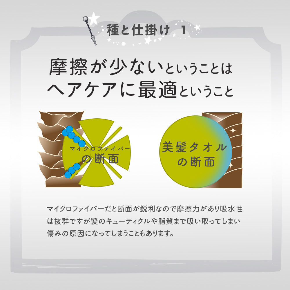 BIHATSU TOWEL 美髪 タオル 1枚