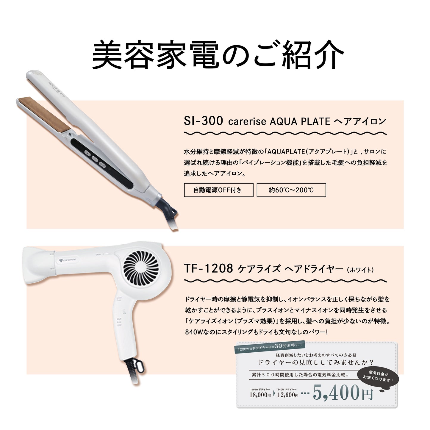 美容家電＆コスメ福袋 2026 選べる ヘアアイロン・ドライヤー ＆ コスメ [ TF-1208/SI-300 エルジューダ エマルジョン ]