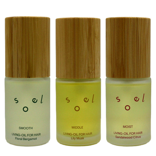 【訳あり】soel LIVING-OIL FOR HAIR フォーヘア  / 30ｍL（全3種）